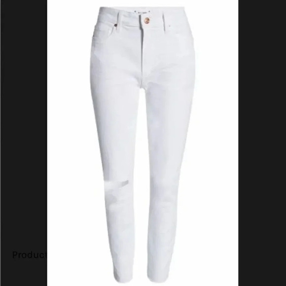 NWOT PAIGE DENIM “HOXTON SLIM” WHITE JEANS SIZE 24 - Picture 1 of 11